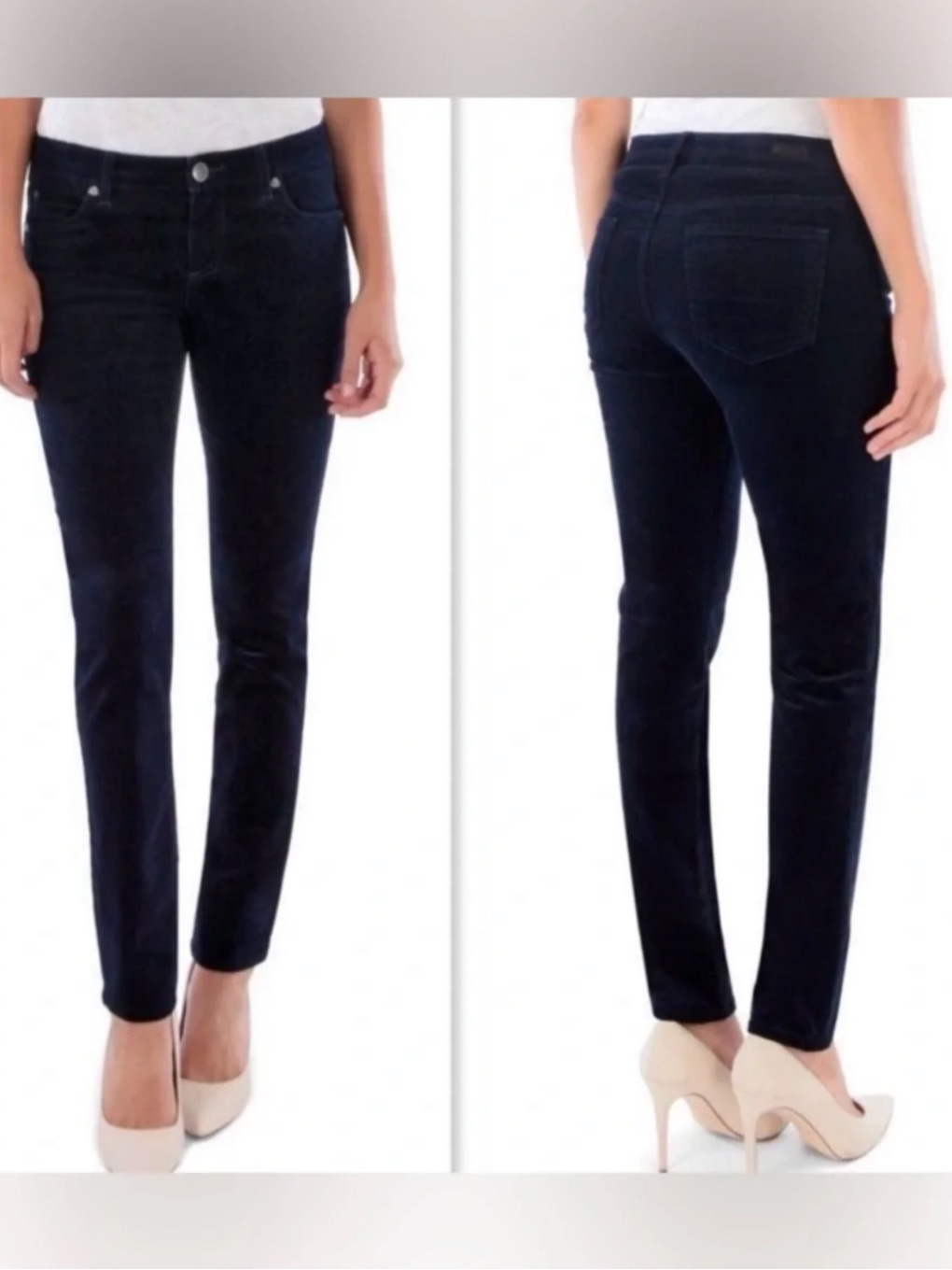 Kut From The Kloth Diana Skinny In Blue Cord- Worn A Few Times.